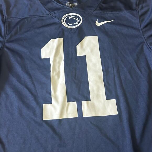Kids Nike Penn State Jersey Micah Parsons Youth Small Dri Fit Navy Blue PSU - Picture 2 of 6
